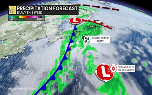 Beneficial rains to help douse East Coast's parched, fire-risk conditions