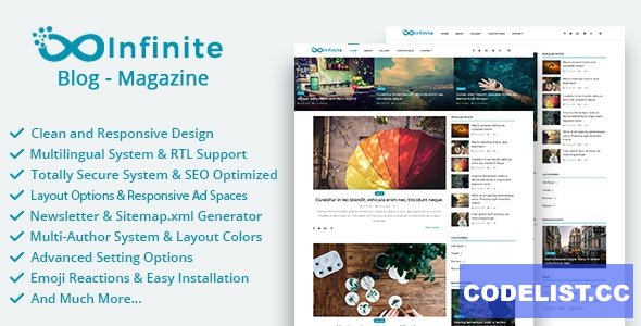 Infinite v4.0.2 - Blog & Magazine Script - nulled