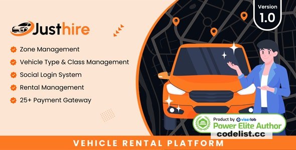 Justhire v1.0 - Vehicle Rental Platform - nulled