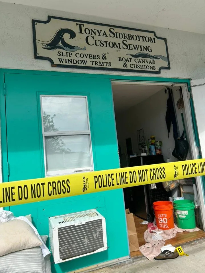 Martin County sheriff's deputies investigated the death of Tonya Sidebottom on Aug. 10, who was shot to death at her Jensen Beach custom sewing business.