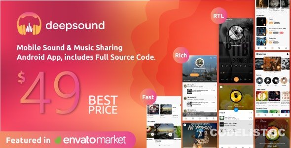 DeepSound Android v1.4 - Mobile Sound & Music Sharing Platform Mobile Android Application