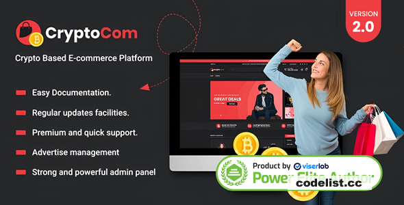 CryptoCom v2.0 - Crypto Based Ecommerce Shopping Platform - nulled