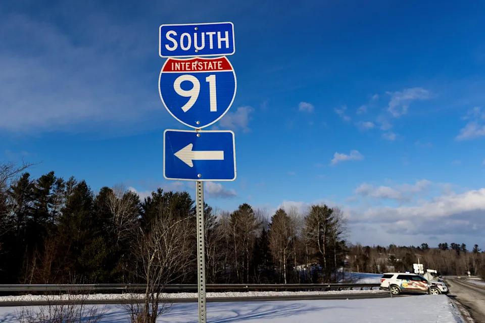 Interstate 91 southbound, January 21, 2025.