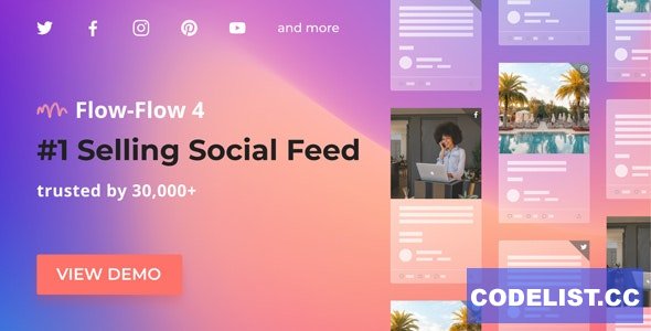 Flow-Flow v4.8.5 - WordPress Social Stream Plugin