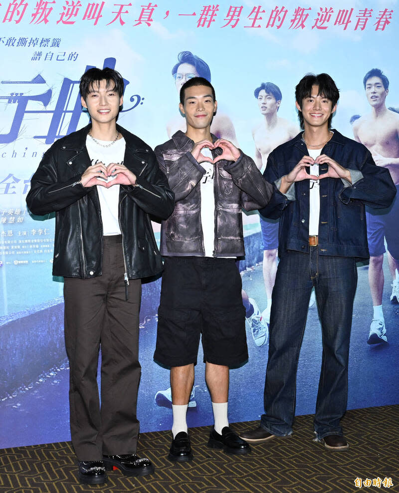 劉育仁(左起)、牧森、余杰恩。(記者胡舜翔攝)