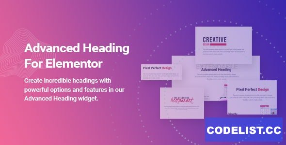Advanced Heading and Animated Text for Elementor v1.0.4