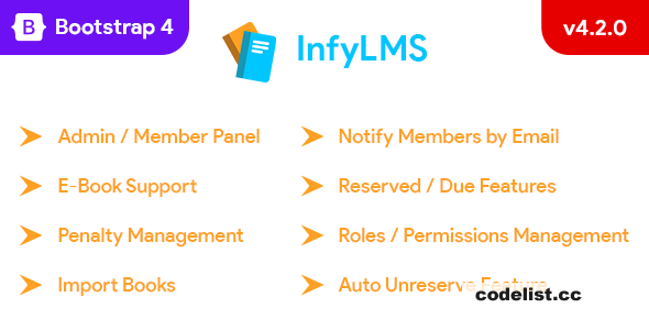 LMS - Library Management System with E-Books (Laravel + ReactJS) v4.2.0