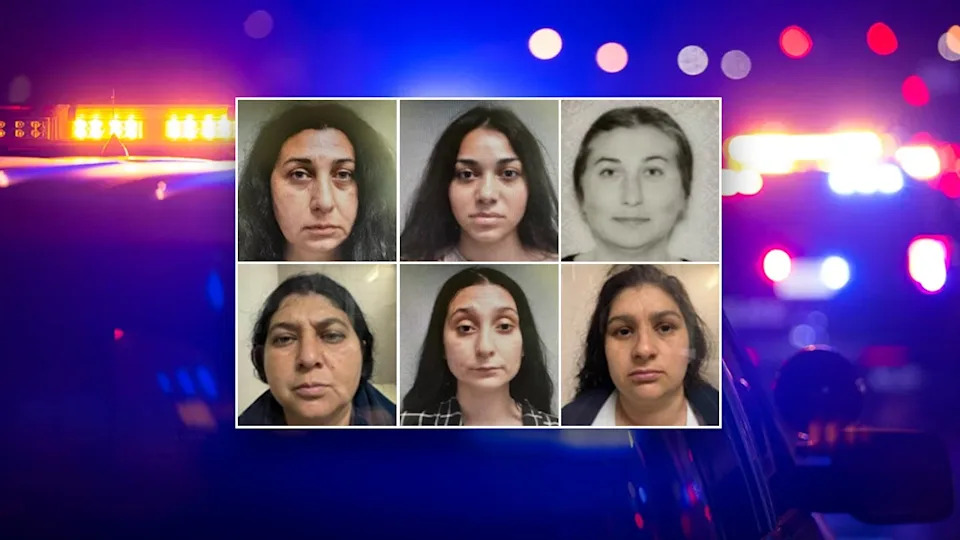 Top row, left to right: Jajela Chiciu, Flavia Caldararu and Emilia Sardaru. Bottom row, left to right: Mihaela Ion, Mirabela Caldarau and Elizabeth Sardaru.