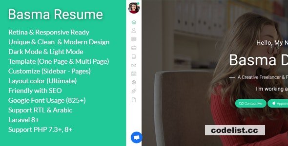 Basma v1.5 - Resume / CV CMS