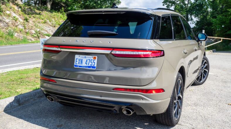 The rear quarter of the 2025 Lincoln Corsair