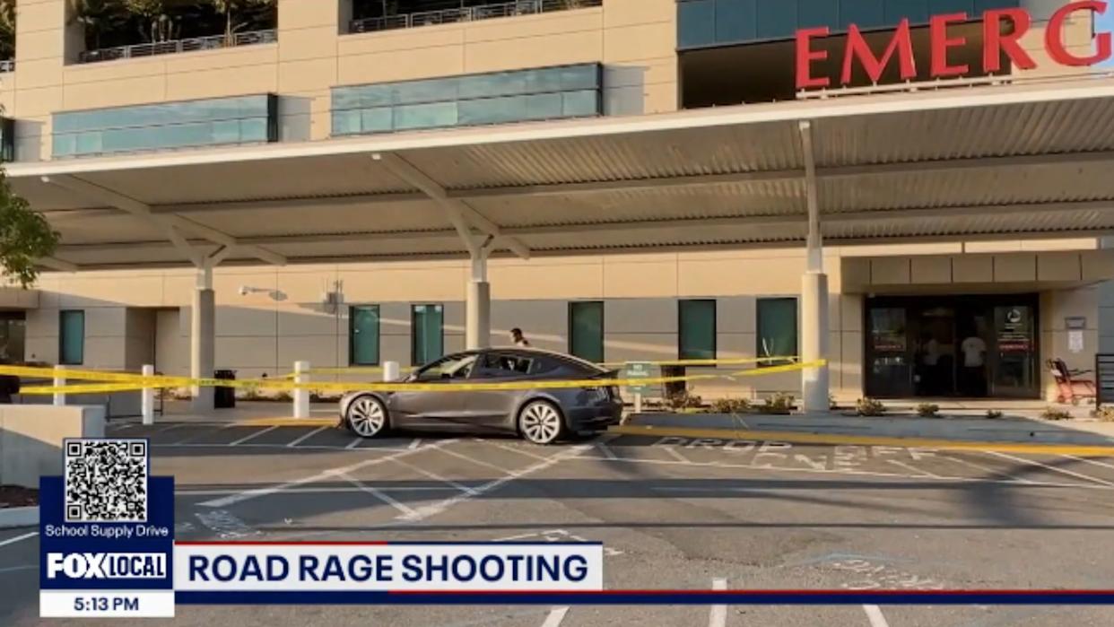 Tesla Drivers Road Rage, One Shoots The Other