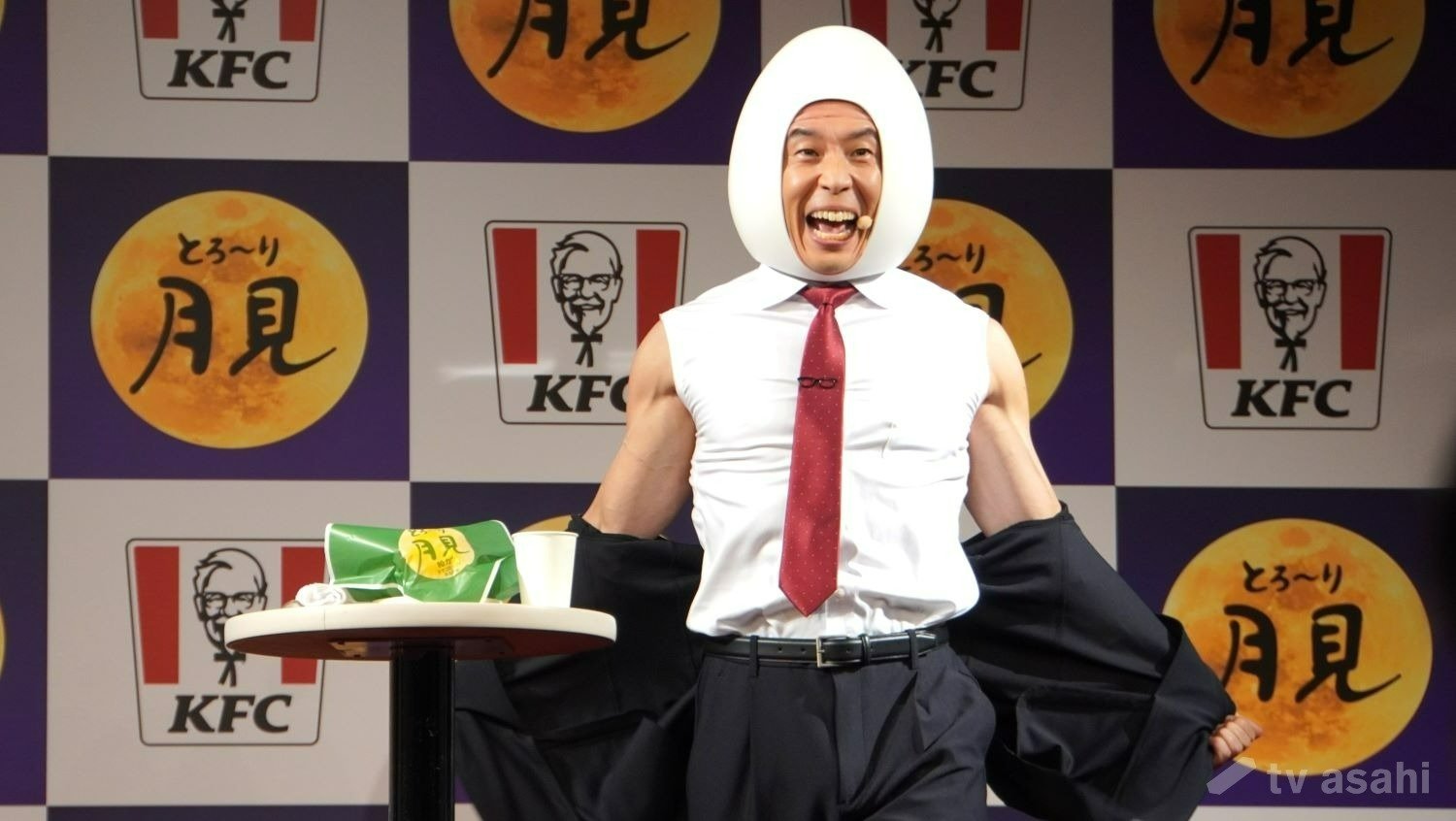 【エンタメ取材現場】なかやまきんに君　ケンタッキーフライドチキン「とろ〜り月見」シリーズ発表会