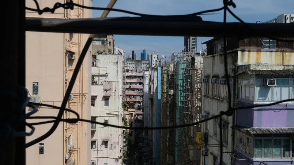 The view from Ms. Yeung's rooftop structure in Sham Shui Po, Hong Kong, on July 4, 2025. - Catherine Phillips/CNN