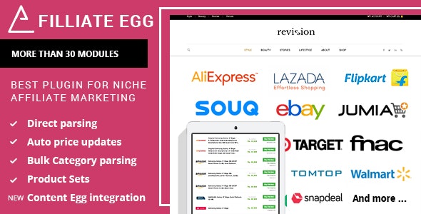 Affiliate Egg v1.0.20 - Niche Affiliate Marketing Wordpress Plugin