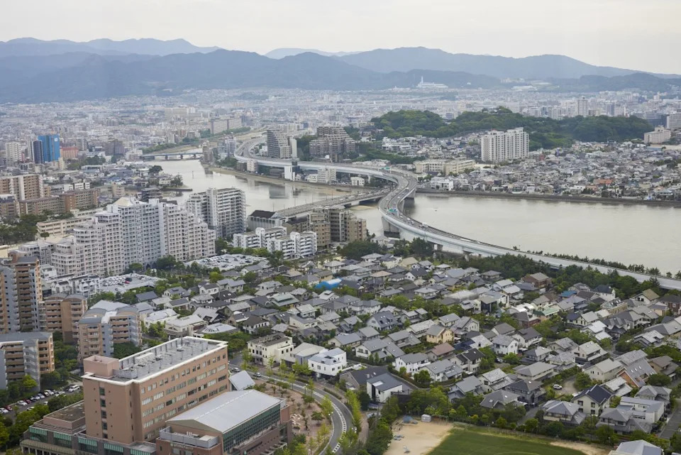 The city of Fukuoka, Japan, on Saturday, May 28, 2022. Photographer: Shoko Takayasu/Bloomberg via Getty Images