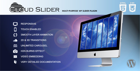 Cloud Slider v1.1.0 - Responsive Wordpress Slider
