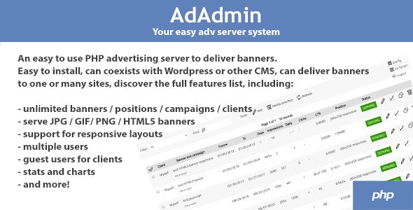 AdAdmin v3.80 - Easy adv server (adversting platform) AdAdmin v3.80 - Easy adv server (adversting platform)