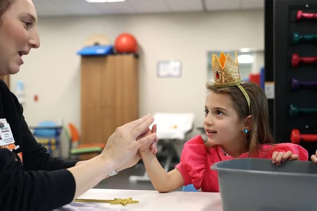 Scottish Rite for Children Sadie Crow has been undergoing therapy in Texas as she heals from a rattlesnake bite.