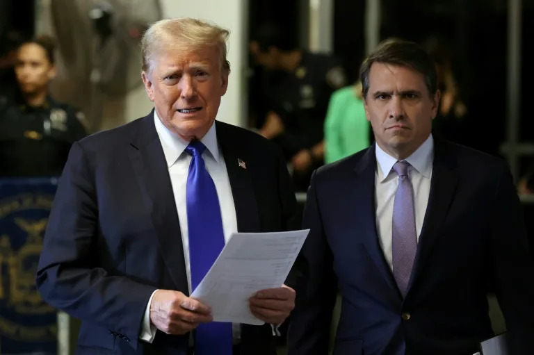 Donald Trump, 79, was once a close friend of Jeffrey Epstein (Michael M. Santiago)