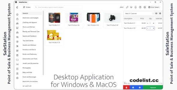 SaleStation v1.0 - Point of Sale & Business Management System