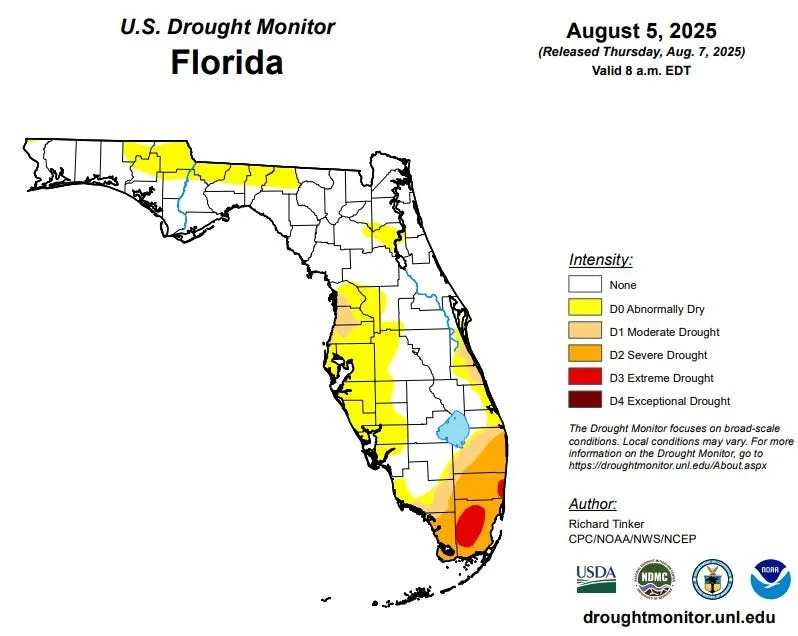 Weekend forecast in South Florida includes showers for drought-stricken areas