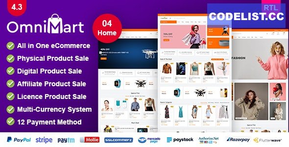 Omnimart v4.3 - Laravel eCommerce script - nulled