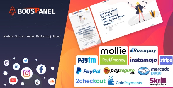 BoostPanel v1.0 - SMM Panel Script BoostPanel v1.0 - SMM Panel Script