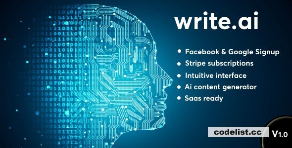 Write.ai v1.0 - AI Content Generation Tool (SAAS)