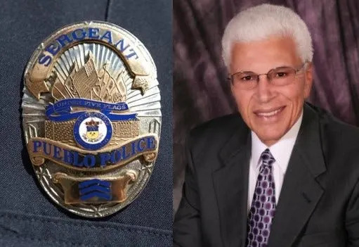 The Pueblo Police Department is this year's grand marshal for the Colorado State Fair Parade, while Ralph Williams (right) is being honored in memoriam as this year's parade marshal.