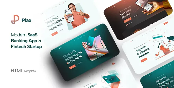 Plax - Finance & Fintech Startup HTML Template v1.0