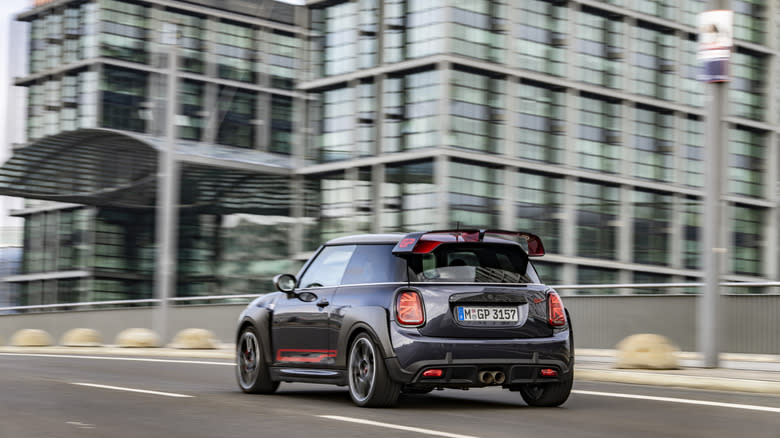 A Mini JCW GP from the rear