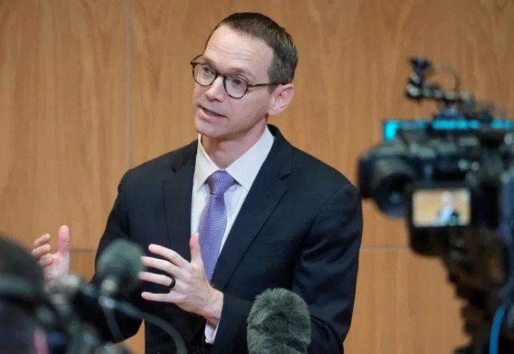 Texas Education Commissioner Mike Morath says the Bluebonnet K-5 reading curriculum will improve student performance and that religious material helps to build students’ historical and cultural knowledge. (Melissa Phillip/Houston Chronicle via Getty Images)