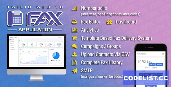 Twilio WEB To Fax Machine System Application PHP Script v1.2 Twilio WEB To Fax Machine System Application PHP Script v1.2