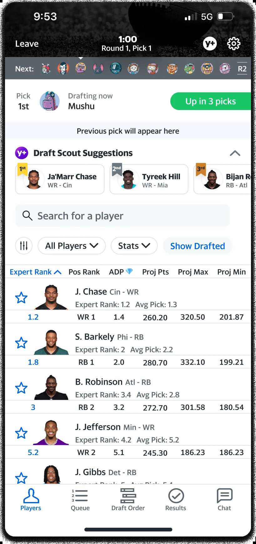 Draft Scout. (Photo by Yahoo Sports)