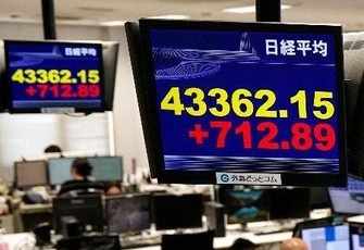 日経平均、大幅反発　史上最高値を更新　終値は4万3378円