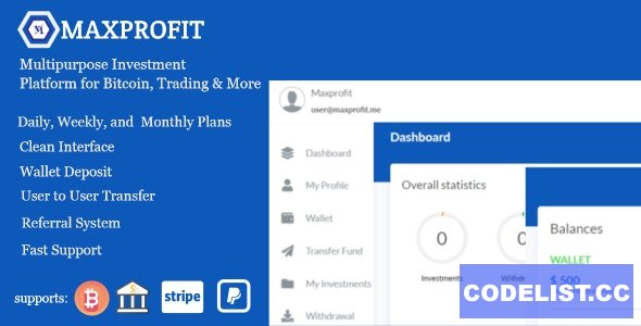 Max Profit v5.0 - Online Multipurpose Investment Platform