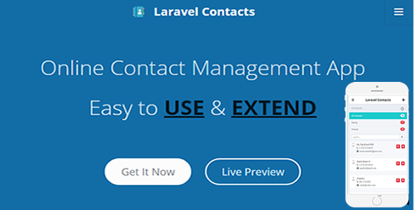 Laravel Contact - Online Contact Management App Laravel Contact - Online Contact Management App