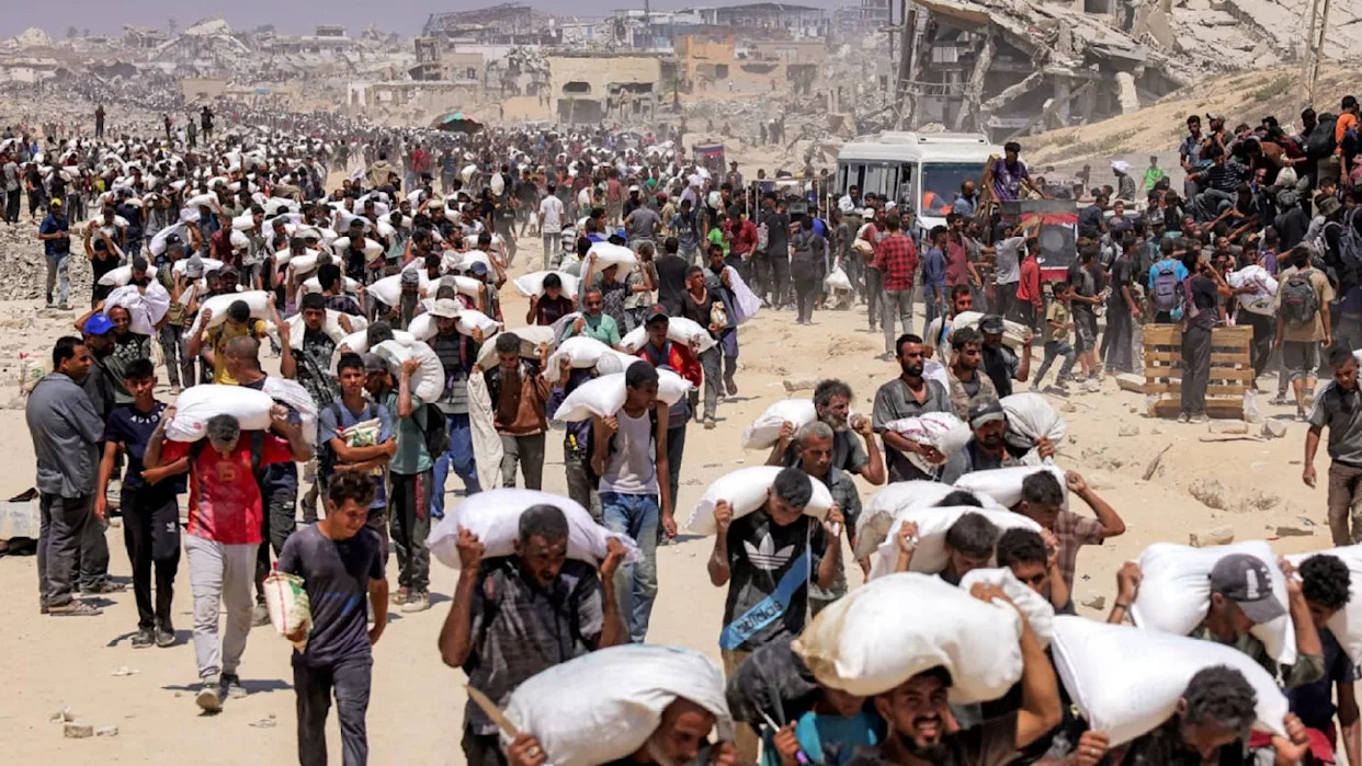 Trump contradicts Netanyahu, says there’s ‘real starvation in Gaza’