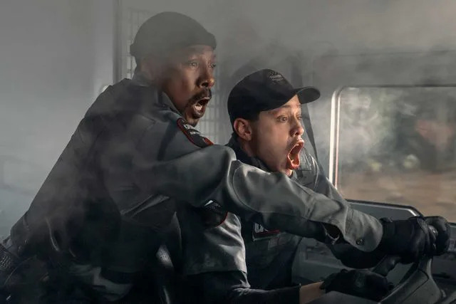 Courtesy Amazon MGM Studios Eddie Murphy and Pete Davidson in 'The Pickup'