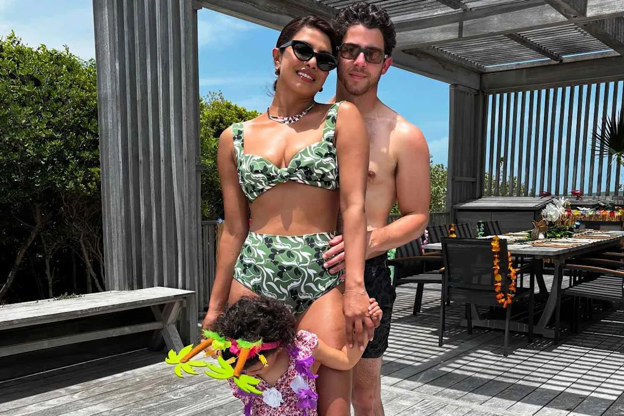 Nick Jonas and Priyanka Chopra Pose Beachside in Sweet Family Photos with 3-Year-Old Daughter Malti