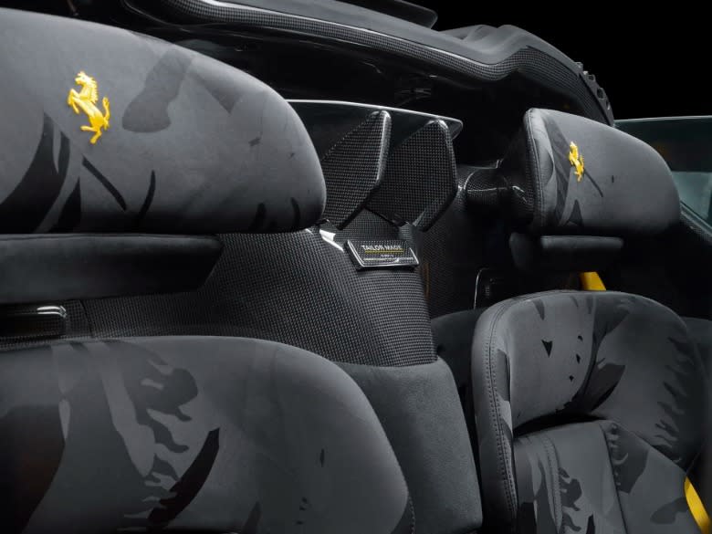 Front seats of the 599+1 Ferrari Daytona SP3