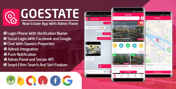 GoEstate - Real Estate App With Admin Panel GoEstate - Real Estate App With Admin Panel