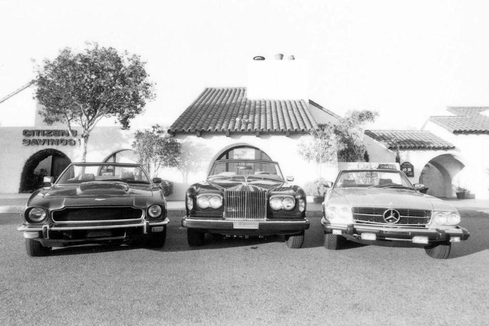 1980 rollsroyce corniche 1980 mercedesbenz 450sl 1980 aston martin volante