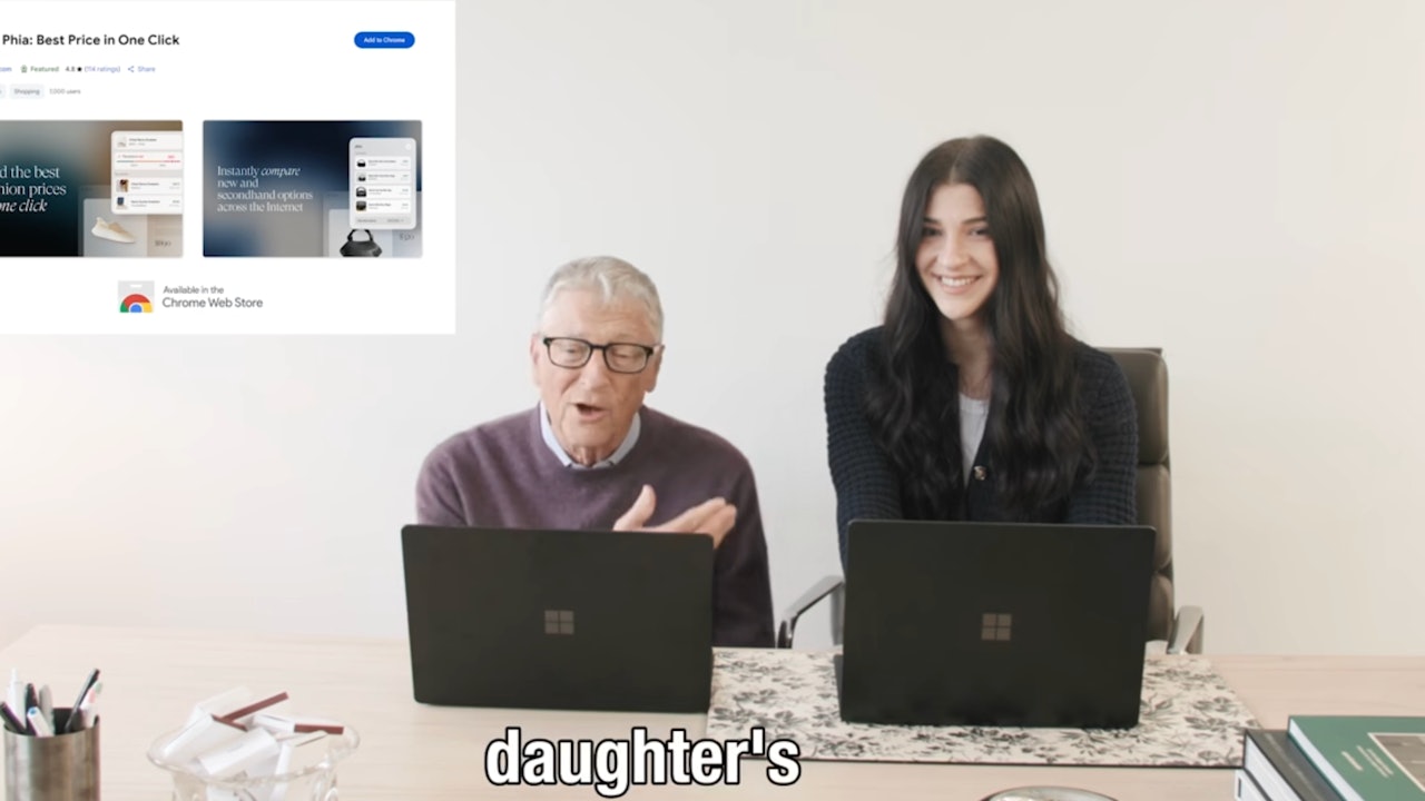 老豆幫個女打工？　Bill Gates為女兒公司做客服答回饋｜有片