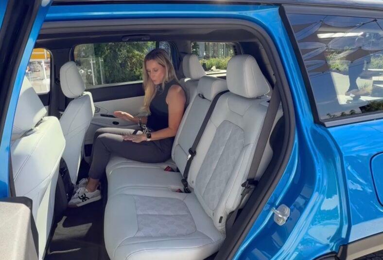 The 2026 Jeep Cherokee is finished in sustainable materials like this leatherette upholstery