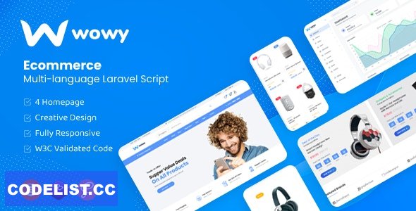 Wowy v1.18 - Multi-language Laravel eCommerce Script