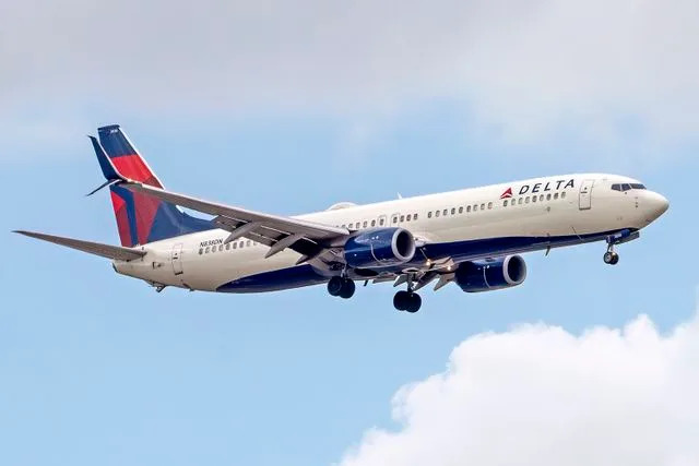 Ronen Tivony/NurPhoto via Getty Stock image of a Delta Airlines plane