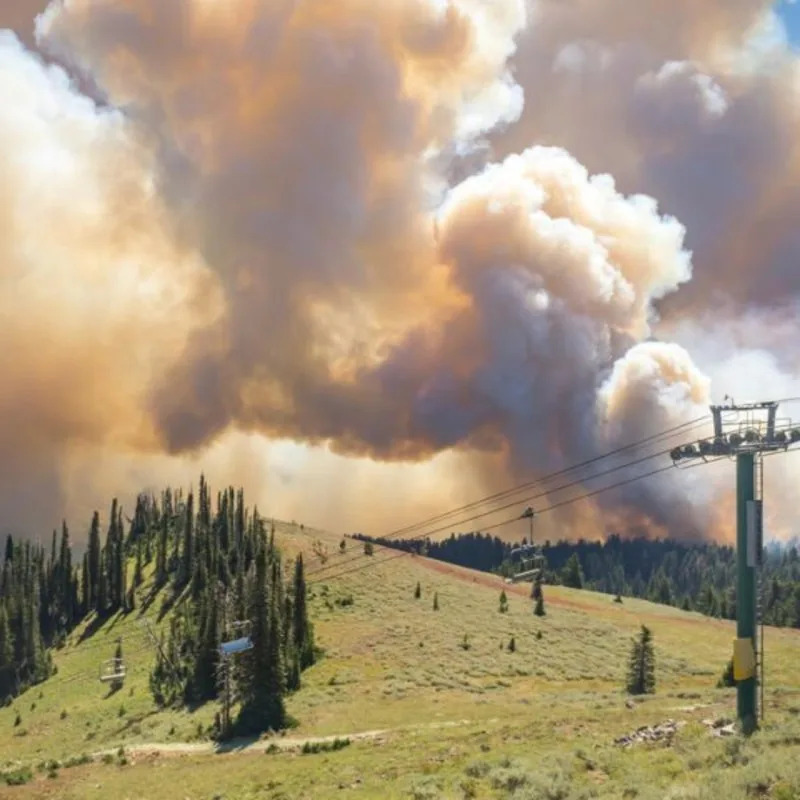 Tamarack Ski Resort in Idaho Suspends Activities Due To Wildfire