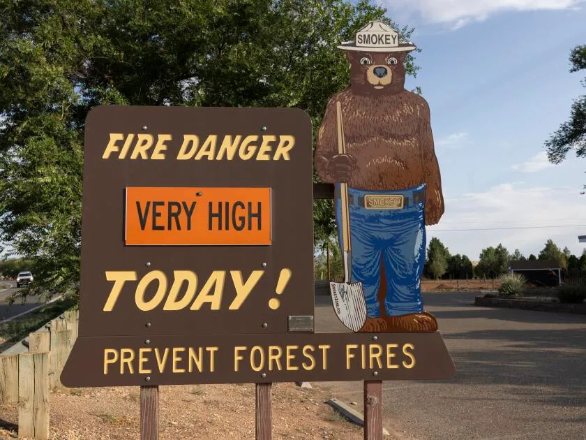 Fire danger was still 