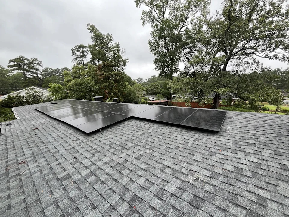 Georgia BRIGHT pilot program recipient Christine Difeliciantonio has had 27 solar panels on her roof in Columbus since March